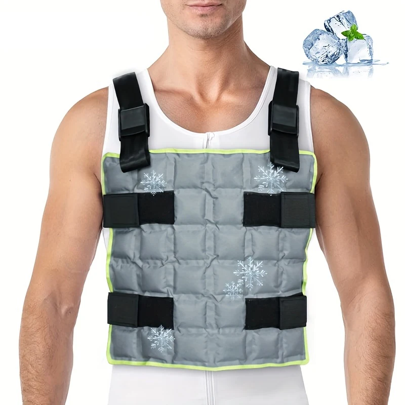 

Waterabsorbing cooling ice bag vest work heatstroke prevention ice compress outer wear cycling vest for outdoor high temperature
