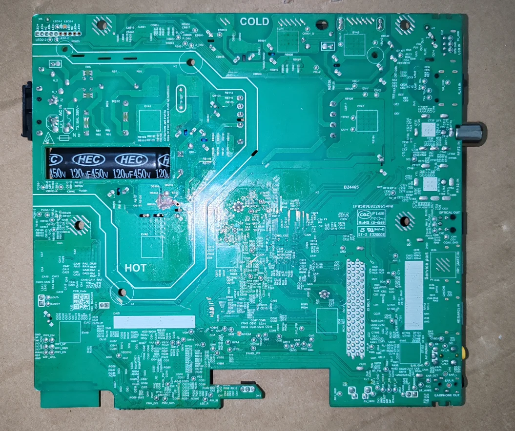 TPD.MT9221T.PB771(T) 40-MT21TB-MPB2HG MT21TB MT9221 ثلاثة في واحد شبكة ذكية WiFi TV اللوحة الأم #2