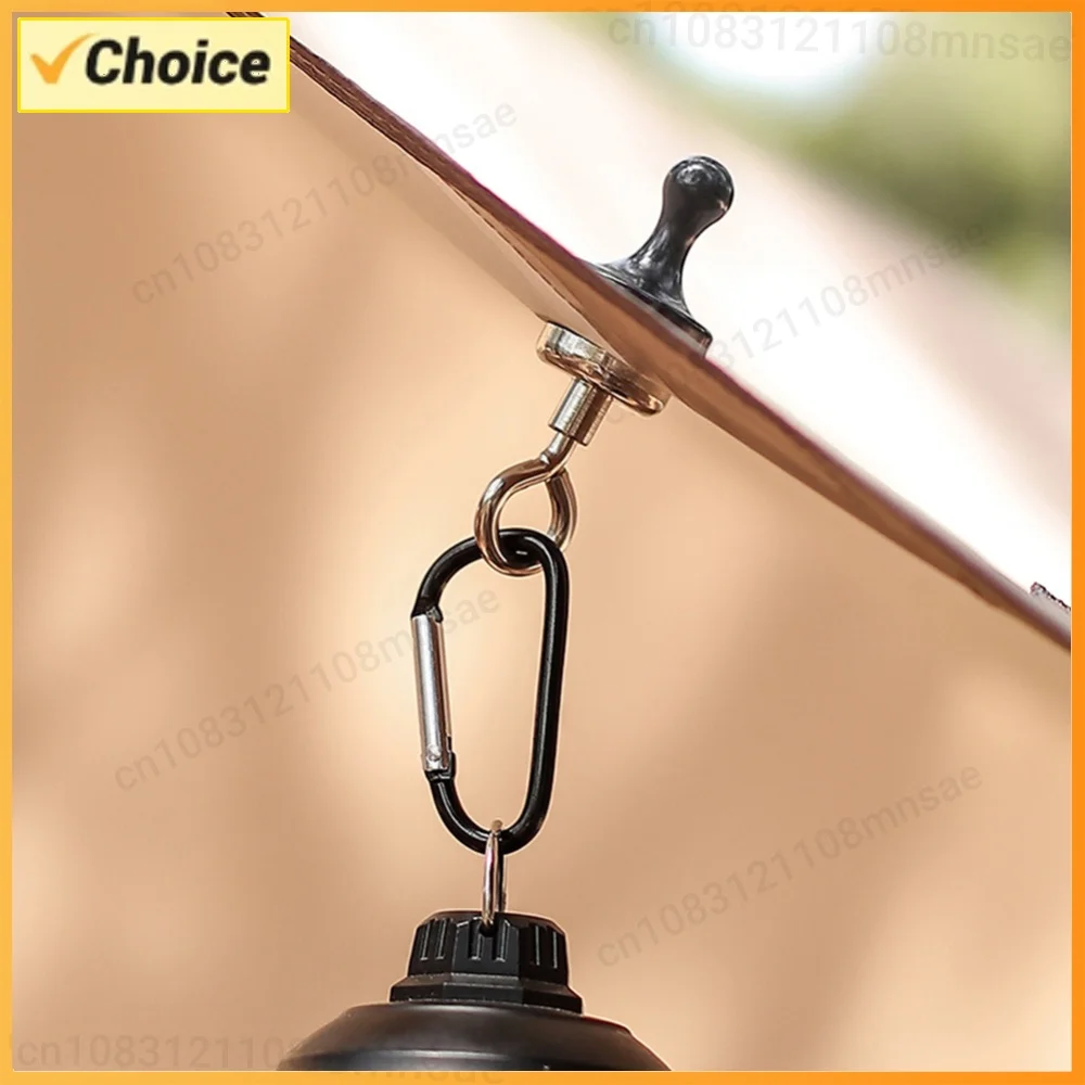 Magnetic Lanyard Clip Pulling Force Mini Magnetic Hooks Heavy Duty Multipurpose for Outdoor Hanging Camping Light