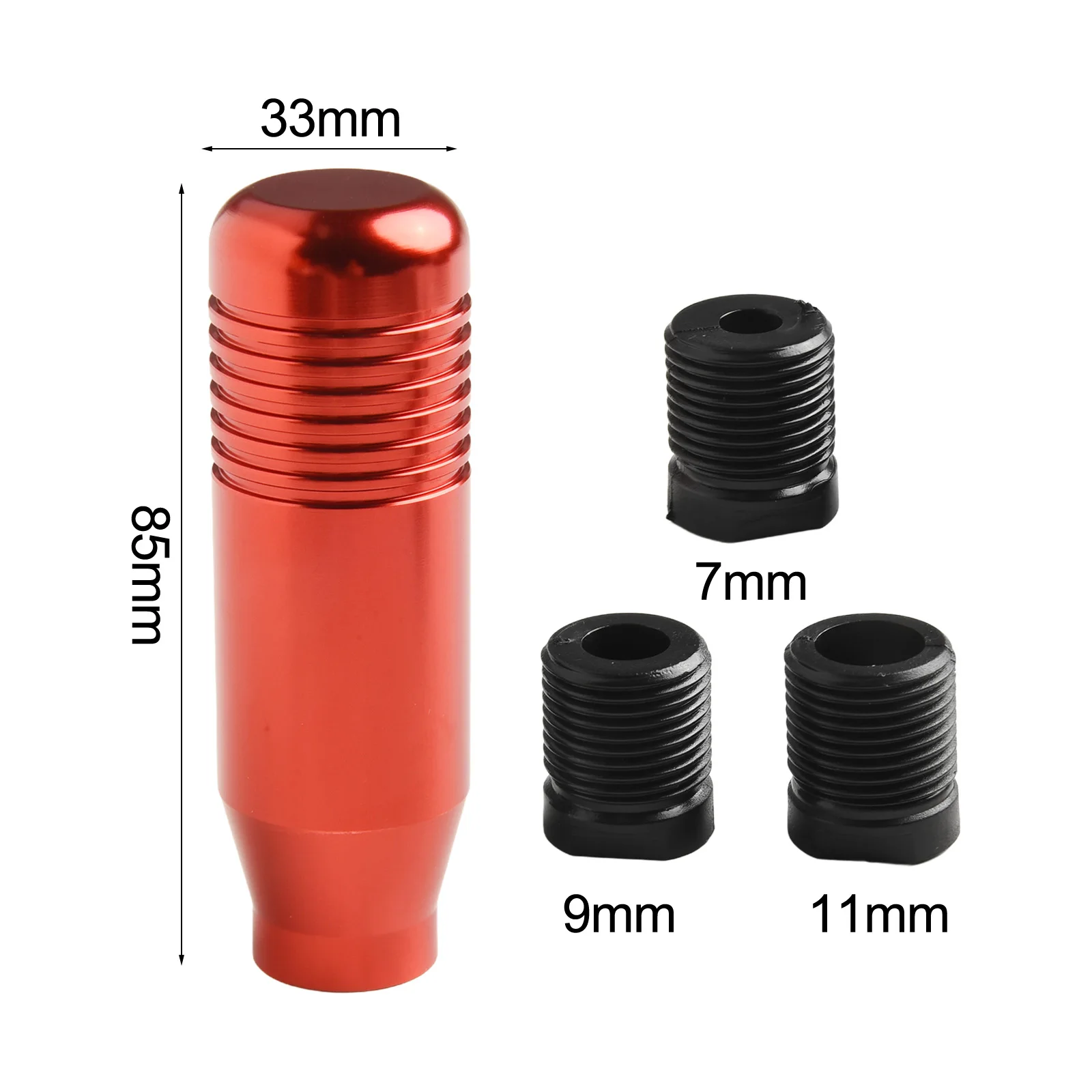 Car Gear Shift Knob for Manual and Automatic Cars with 3 Different Adapters M7 M9 M11 Compatible with 5 6 Speed Gear Systems