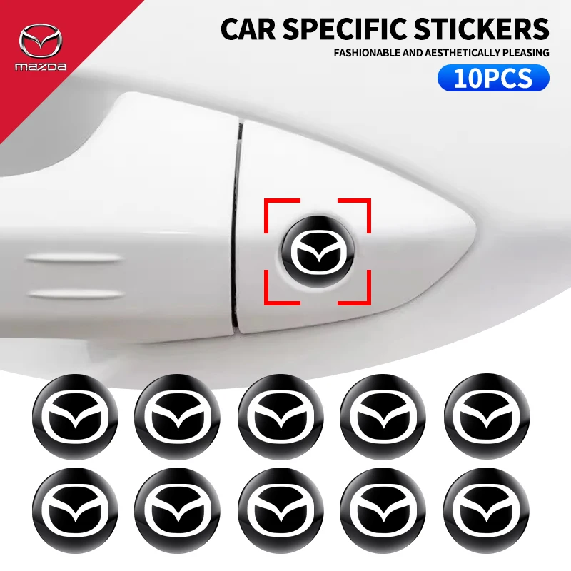 3D Car interior Decorative Stickers Key Badge Steering Wheel Decoration Stickers For Mazda 3 6 Atenza Axela Demio CX3 CX5 MP MS