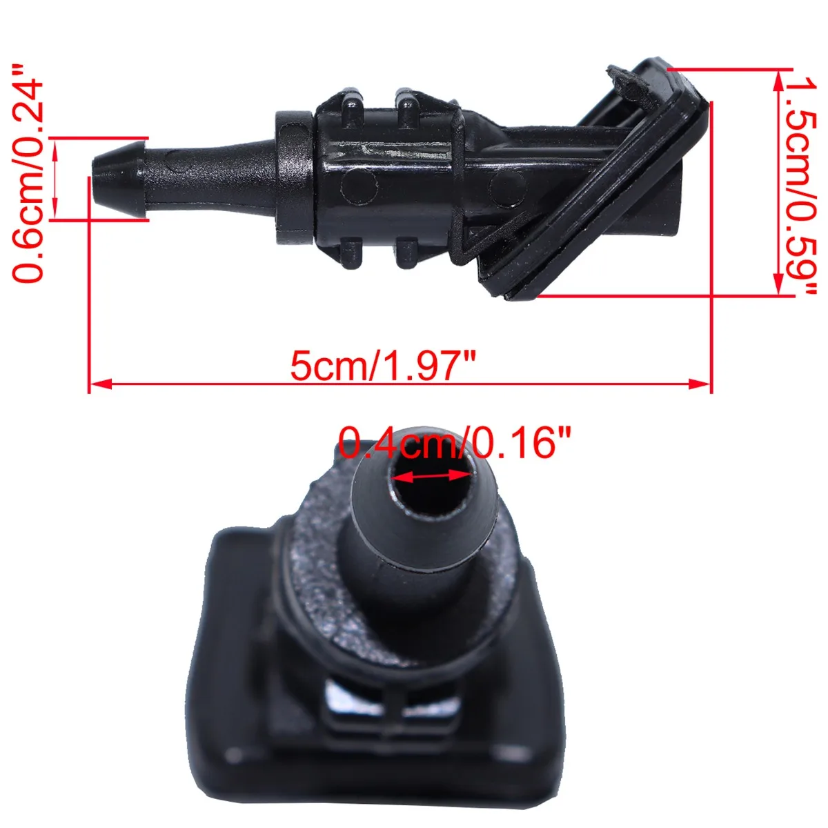 4PCS Front Windshield Windscreen Window Wiper Washer Spray Nozzle Jets Auto Spare Parts Repair Kit For Kia Ceed 2006 2007-2012 view 2