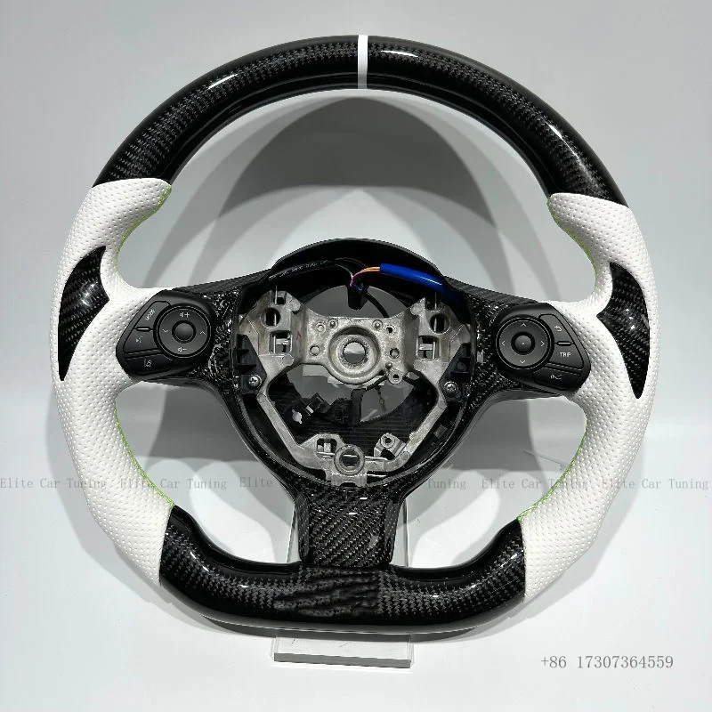 

For Toyota 86 Subaru BRZ Impreza Carbon Fiber Steering Wheel Customized Leather Suede LED RPM Handlebars