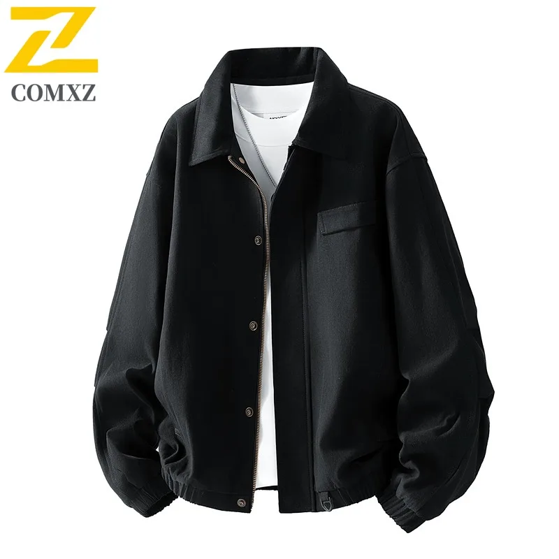 

Мужская стильная бейсбольная куртка с воротником-стойкой, свободная посадка, корейская уличная одежда с 3D вырезом, модная осенняя новая верхняя одежда унисекс, легкая