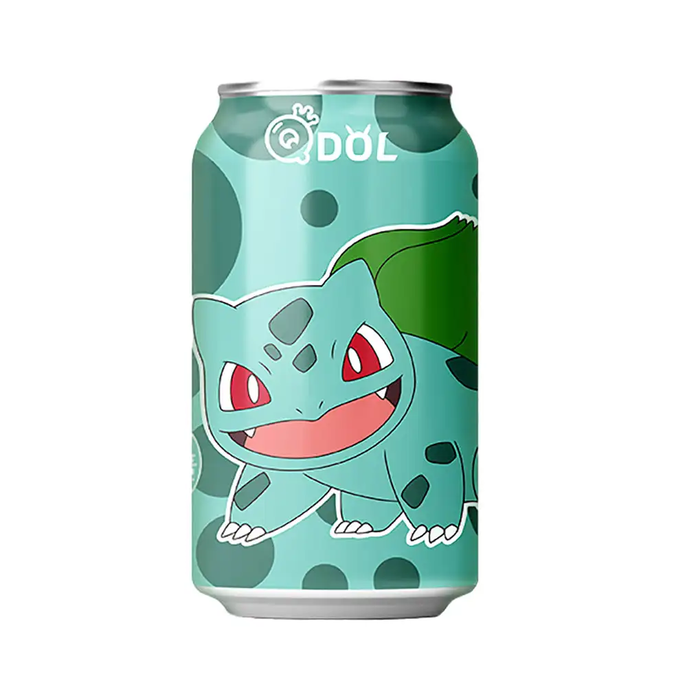 Água Espumante Sabor Uva QDOL, Edição Pokemon, 330ml