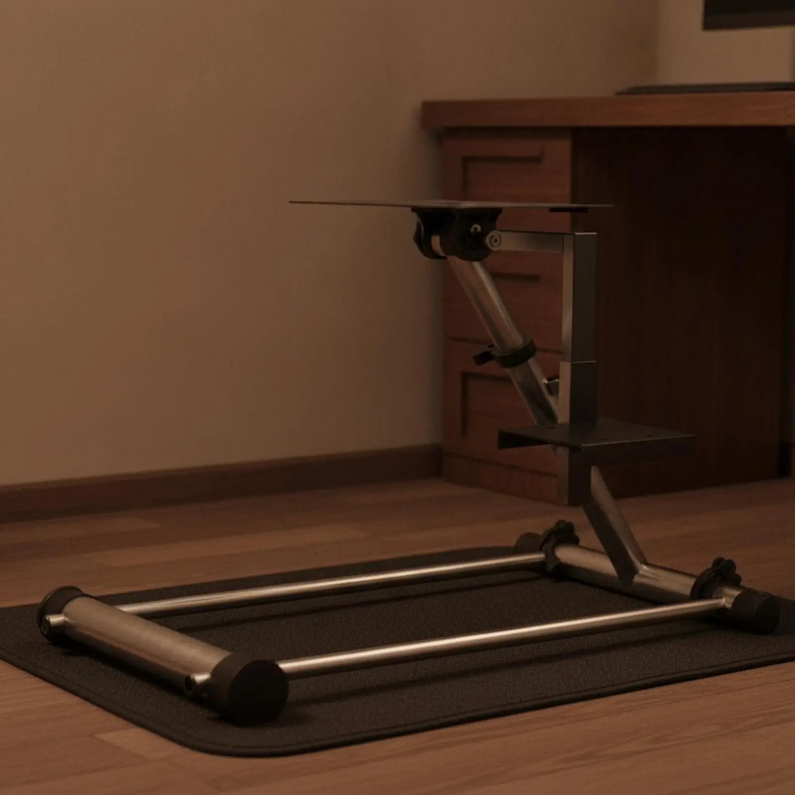 Steering Wheel Stand with Pedal Plate Compatible for Game Rooms view 5