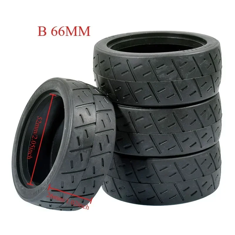 

1:10 On-Road Car Tires 68MM High Grip Rubber Tyre Hot Melt Tire HSP HPI HIMOTO 94123 FW06 TT02 E10 Abrasion Resistant Racing Car