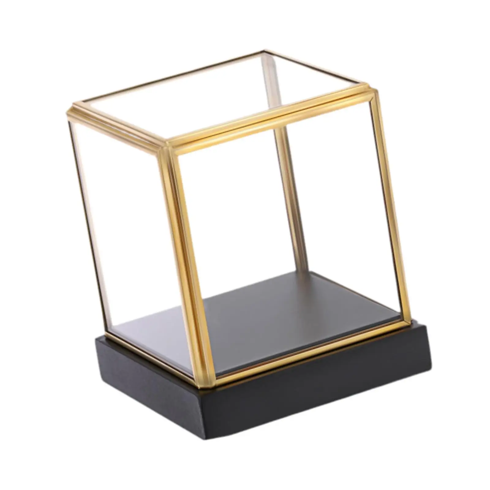 Dustproof Showing Cabinet Clear Storage Box for Action Figure Display Stackable Organizer with Glass PP Material for Desktop