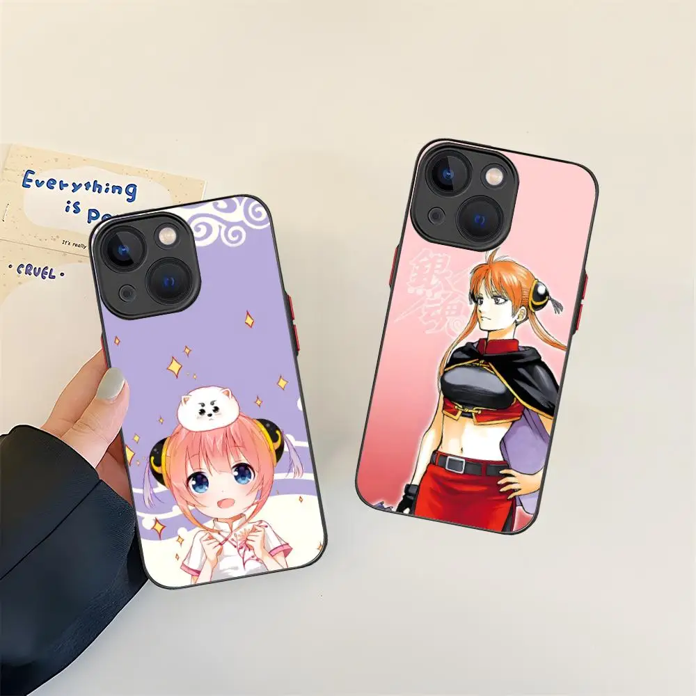 

Чехол для мобильного телефона Gintama Kagura для iPhone 17, 16, 15, 14, 13, 12, 11 X XR XS 8 7 Pro Max Plus, мини-цветный силиконовый чехол Pretty