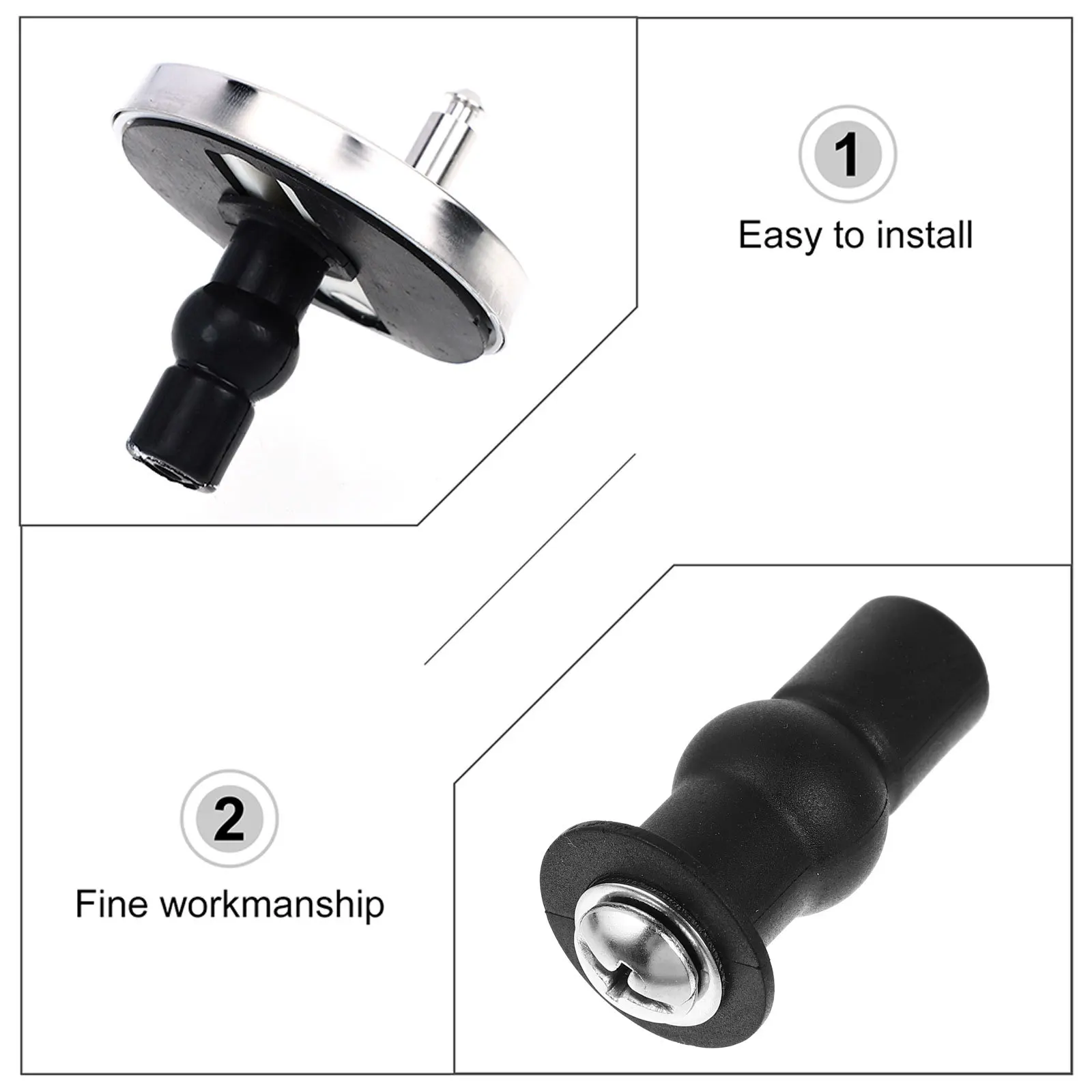 

1 set 1 Set Universal Toilet Seat Screws Fasteners For Bathroom Fixing Replacement Durable Sturdy Toilet Seat Cover Hinge Bolts