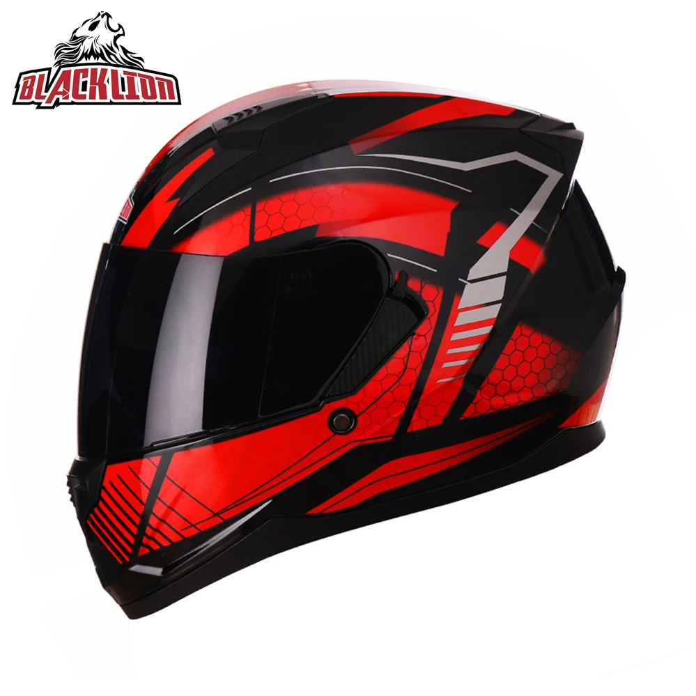 Мотоциклетный анфас гоночный шлем с двойным козырьком мотоциклетный шлем мотоциклетный спортивный шлем DOT ECE Moto Casque Kask шлем унисекс