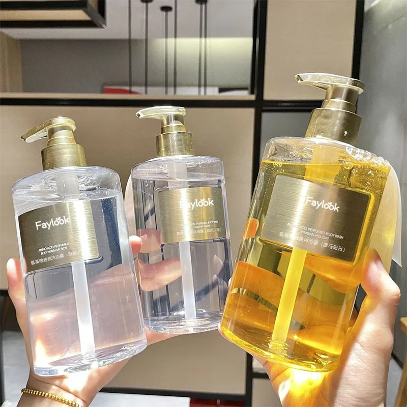 400ml フレグランスボディウォッシュ エボニーローズ 保湿シャワージェル アミノ酸配合 ボディクレンジング 簡単洗浄 フレグランスバスオイル