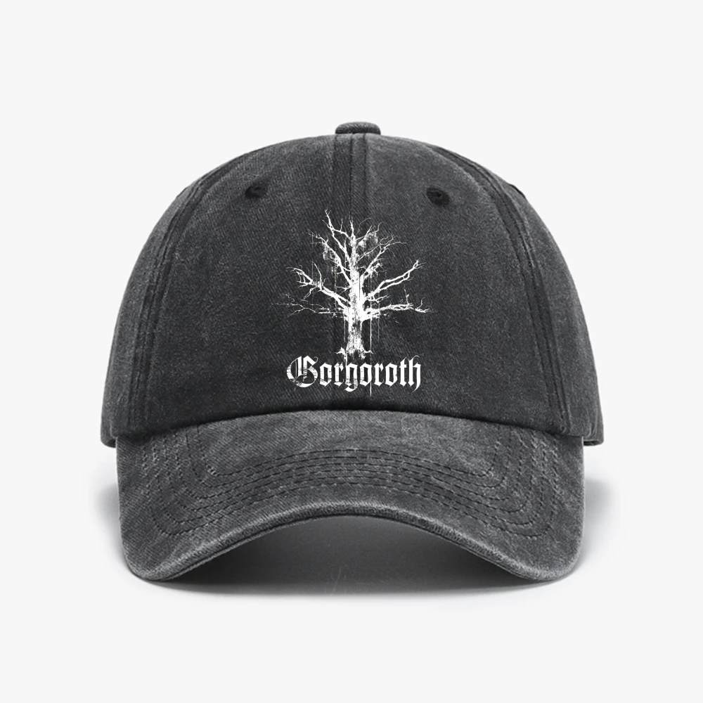 

Gorgoroth Tree of Life band Baseball Cap fashion Vintage Soft top denim hat summer casual visor Snapback hats