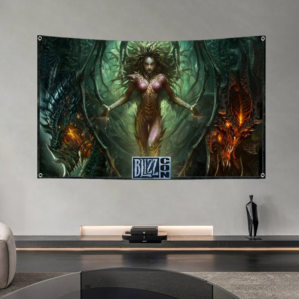 B-BlizzardS Game WOW OW Flag Large Size Shop Art Promotion Advertising Booth Flag Hanging Banners