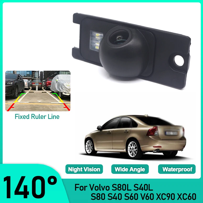 

Car Rearview Backup Camera Vehicle Backup License Plate Cameras LED Night Vision For Volvo S80L S40L S80 S40 S60 V60 XC90 XC60