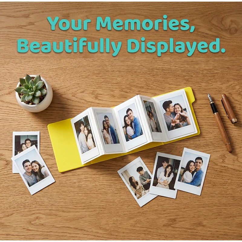 Expandable Photo Album Portable Accordion Memory Book DIY Handmade Folding Scrapbook Surprise Anniversary Gift Birthday Present