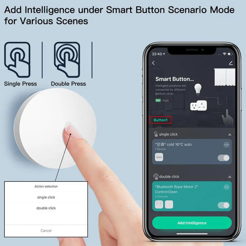 مفتاح مشهد مريح بنقرة واحدة للإلكترونيات الذكية زيجبي مفتاح مشهد بنقرة واحدة #4