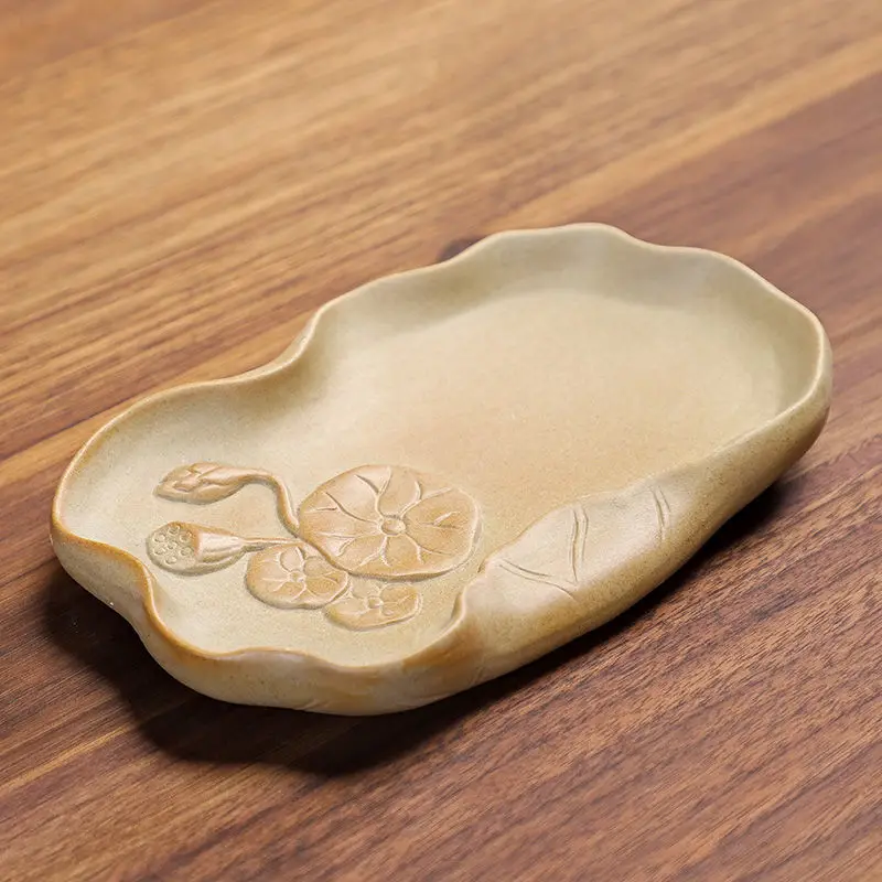 Brazilian Wood Hydroponic Plant Lucky Wood Tray Coarse Pottery Saucer Creative Drip Catcher for Succulent Flower Pot Base Stand