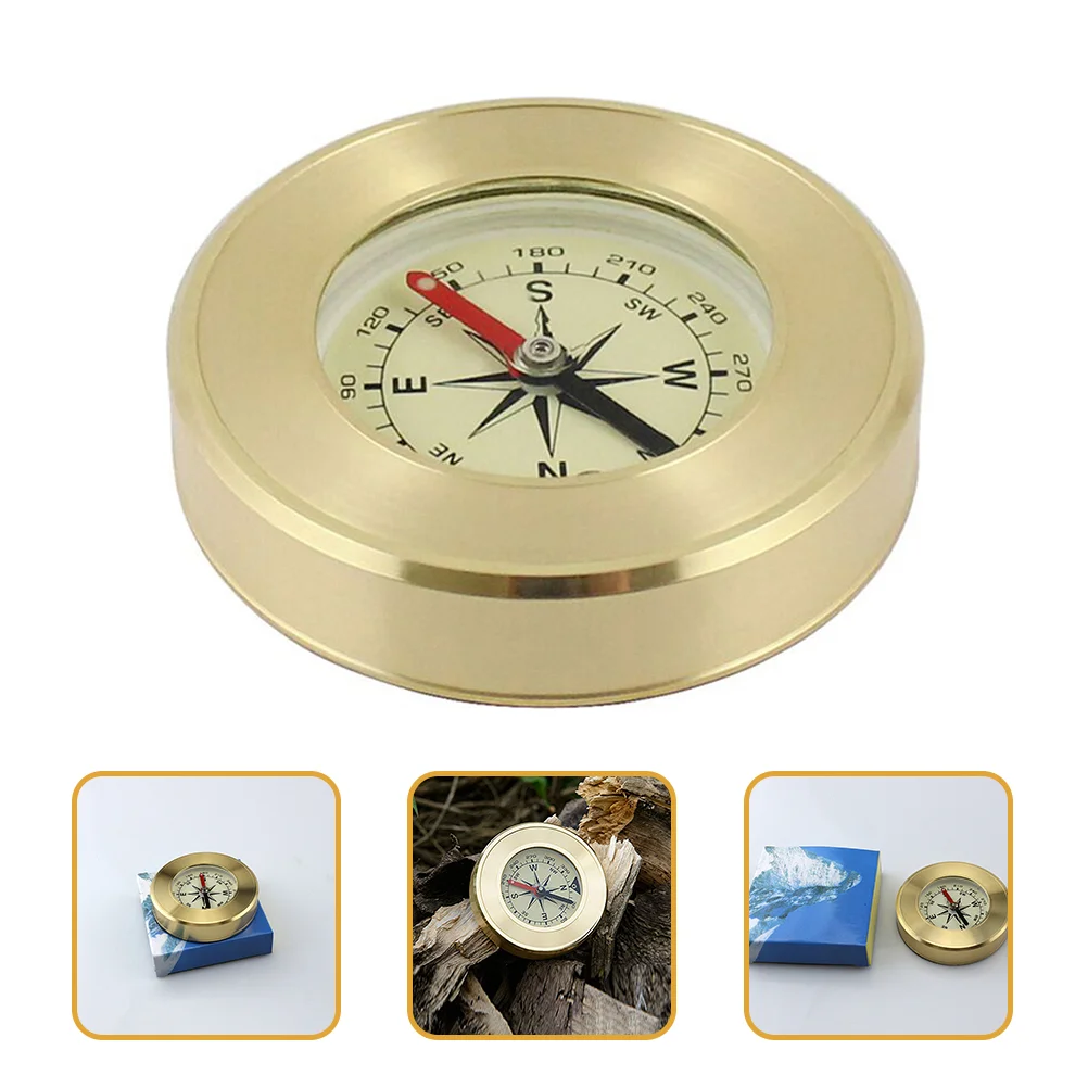 

Navigation Compass for Kids Hiking Gear Equipment Compasses Golden Acrylic Adventure