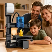 EasyThreed Entry Level Mini 3D Printer Portable Desktop 3D Printer with 100x100x100mm Build Plate Low Noise Fast Assembly for Kids Beginners Home Education DIY Printing Projects Student Use 8