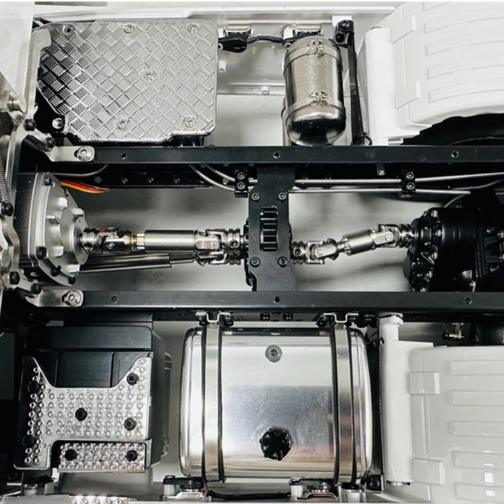 Metalowy zbiornik wydechowy do modeli Tamiya RC Scania770S w skali 1/14, ciężarówka wywrotka, ciągnik, akcesoria do modyfikacji DIY