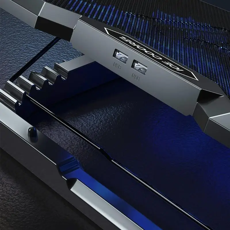 

652F Подставка для ноутбука 8 Бесшумный охлаждающий вентилятор Подставка для стойки Бесшумный RGB-радиатор Подставка для