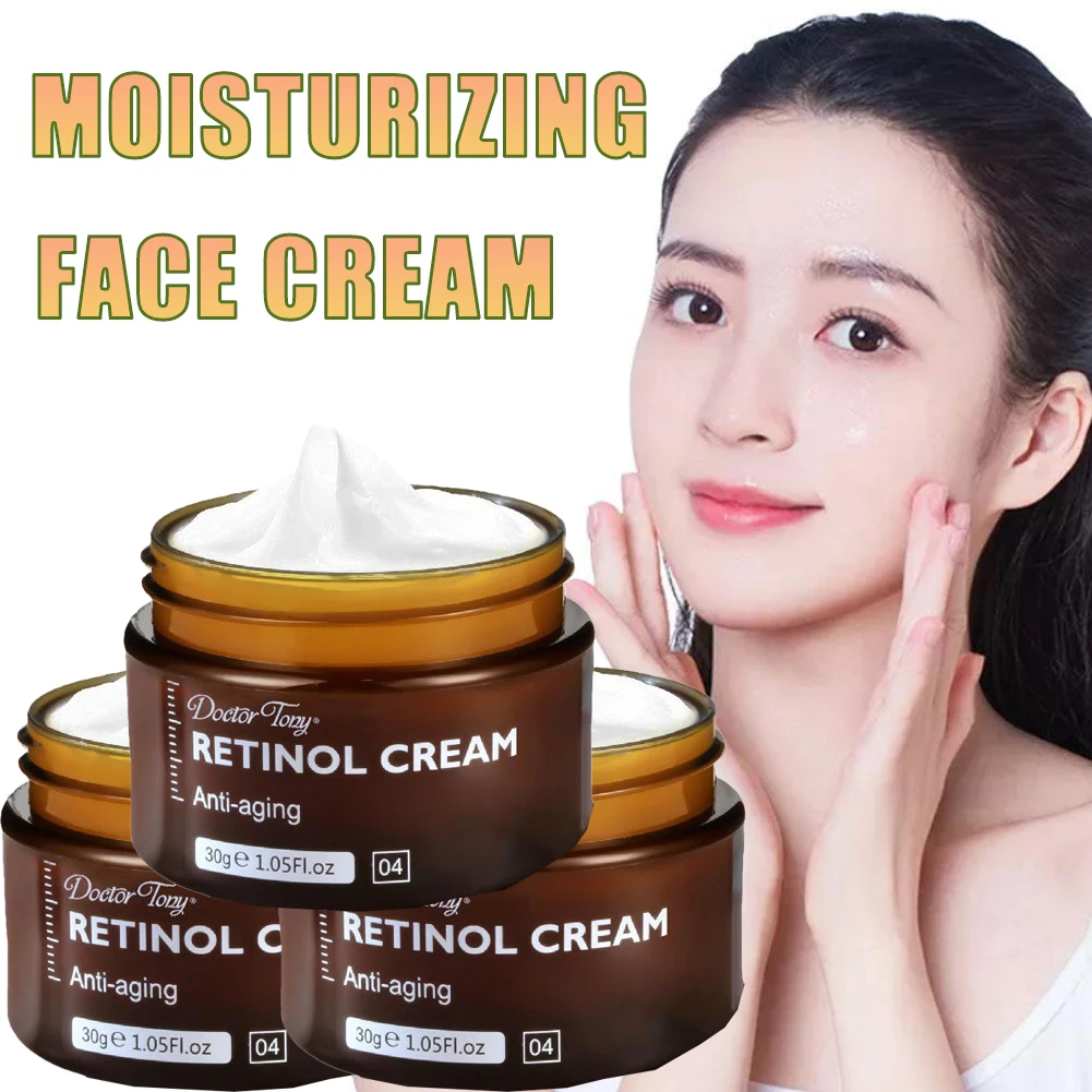 

30 г крем для лица с ретинолом, повышающий эластичность, антиоксидант, уход за кожей, легкие линии, против старения, против морщин, увлажняющий, укрепляющий