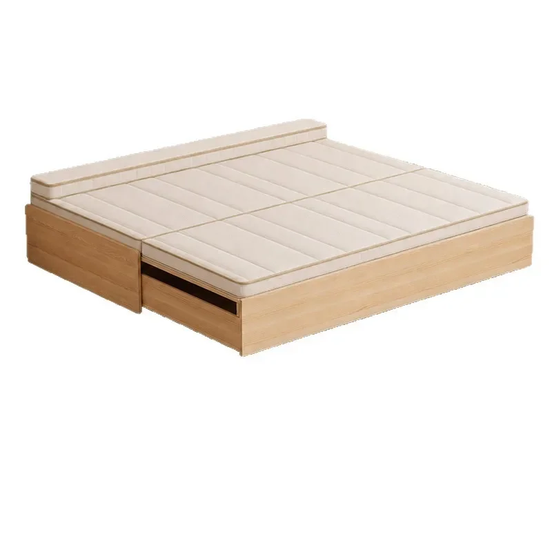 Kids Pull Out Bed with Storage Drawers Multi Function Tatami High Box for Boys Girls Bedroom Furniture