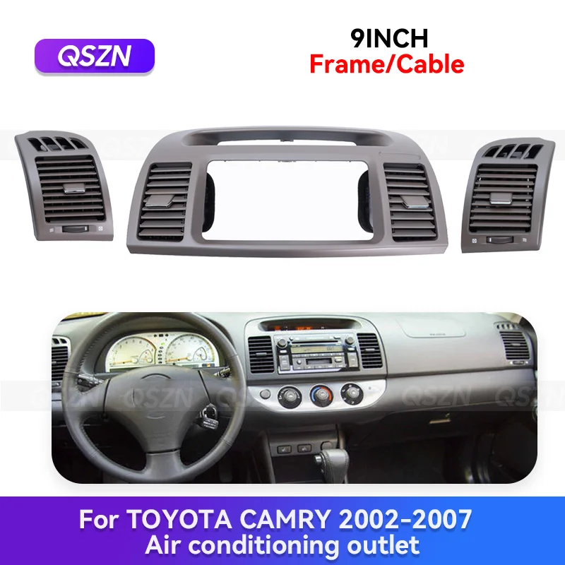 

2002-2007 For TOYOTA CAMRY Car Front Dashboard Center A/C Grille Vents Air Conditioner Outlet Interior Grille Folding Accessory