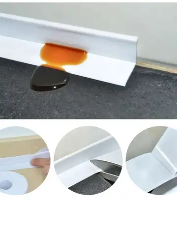 1pc Bathroom Waterproof Wall Stickers Sealing Tapes PVC Adhesive Sealing Strips Sink Edge Tape Kitchen Bathroom Accessories