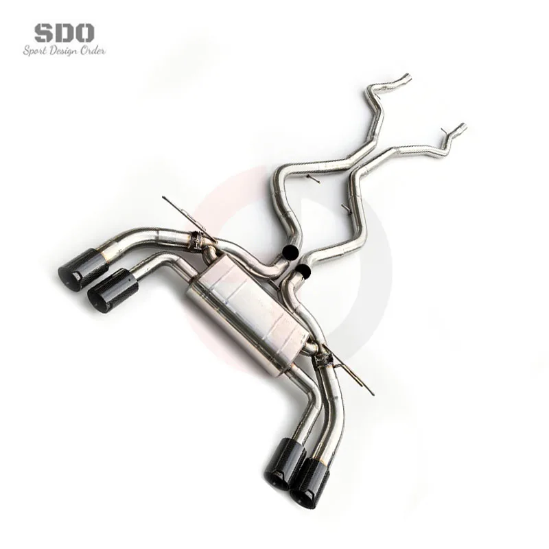 Tuning Catback Exhaust Pipe for  X5M F85 4.4T 2015-2018 Car Exhaust Muffler System Stainless Steel Double Pipe Design
