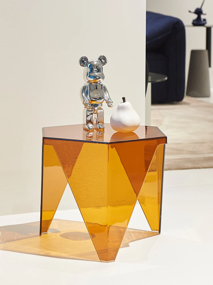 

Nordic Transparent Coffee Tables,Living Room Sofa Side Low Table,Home Furniture,Acrylic Design,Balcony Auxiliary Tea Table