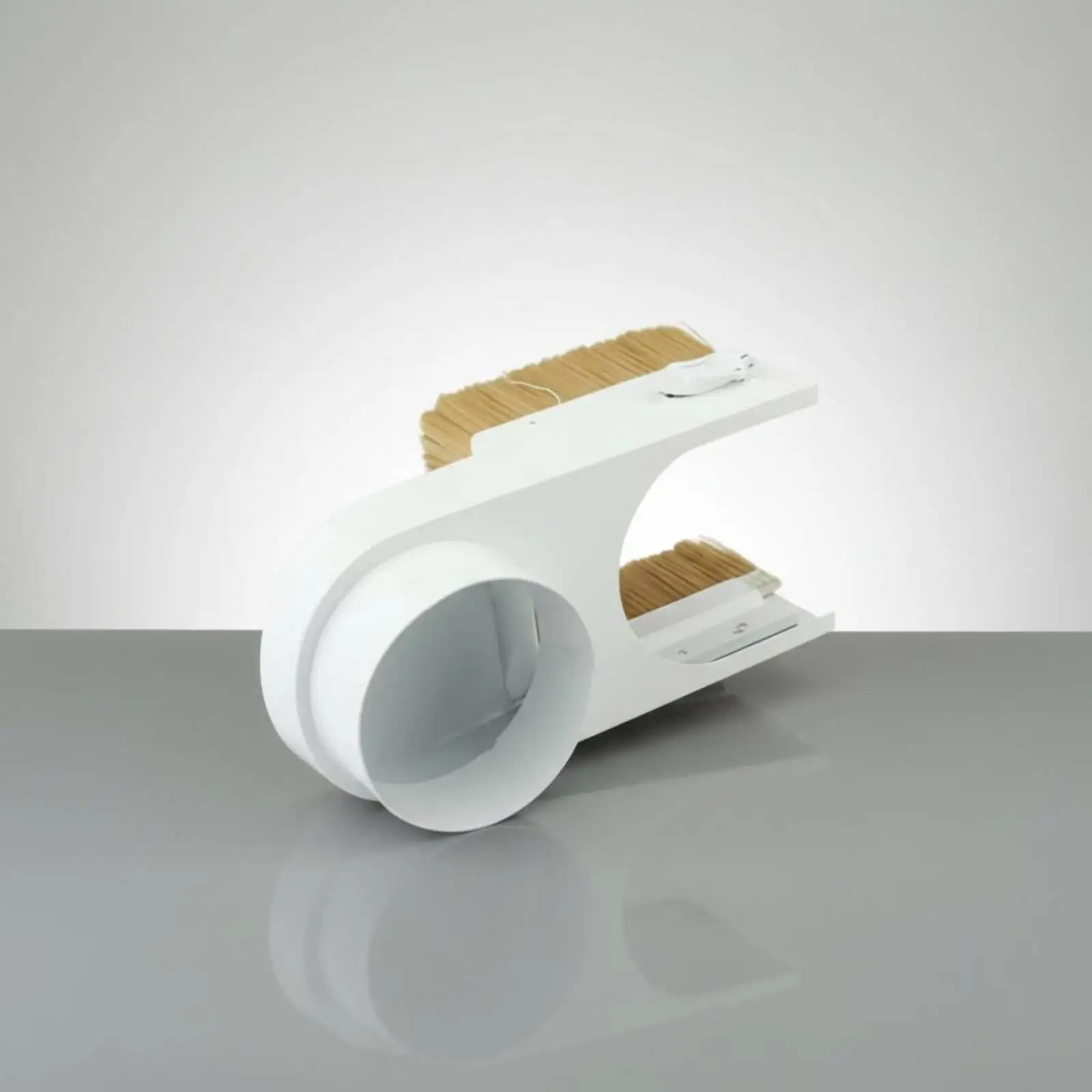 Woodworking Dust Cover Steel Plate Dust Management Hood Extractor Brush for Cutting and Carving Workshop