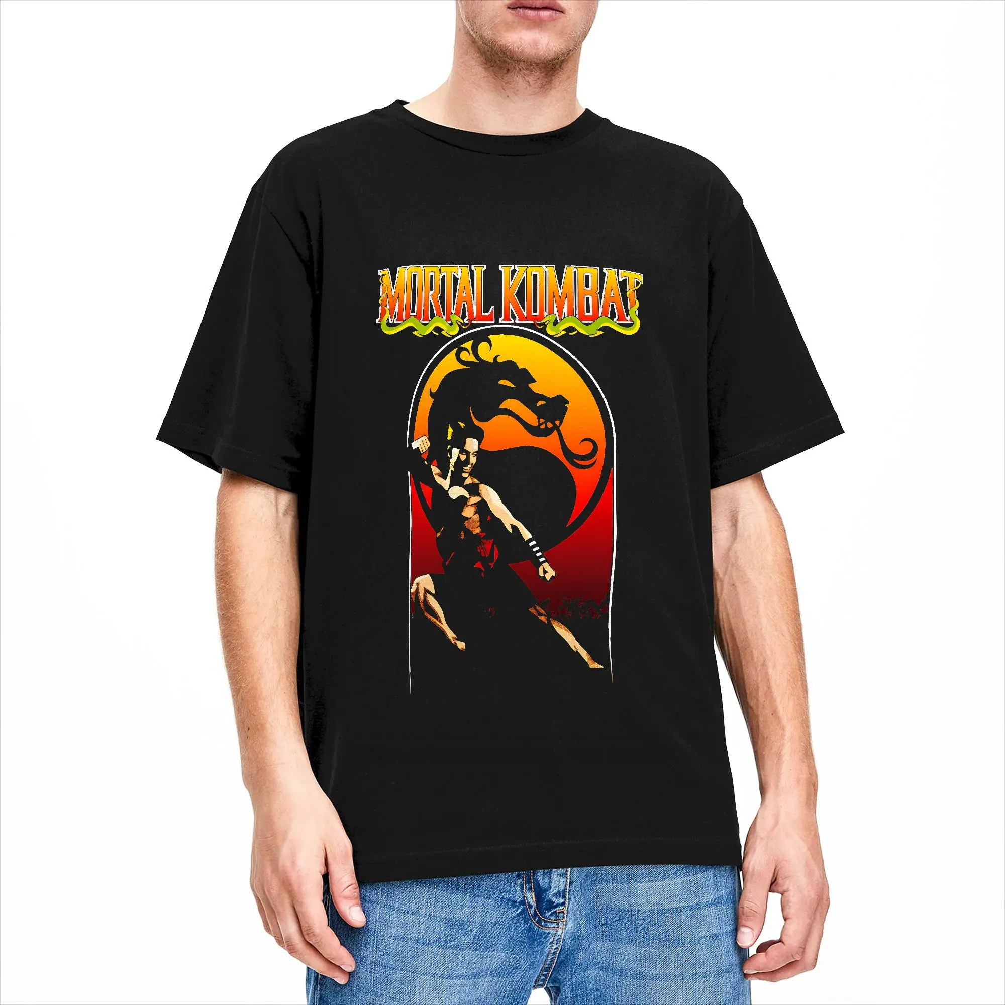 Mortal Kombat 2 T-Shirt  Trendy Cool T-Shirts Short Sleeve Vintage Tshirt Summer Cotton Oversize Tees