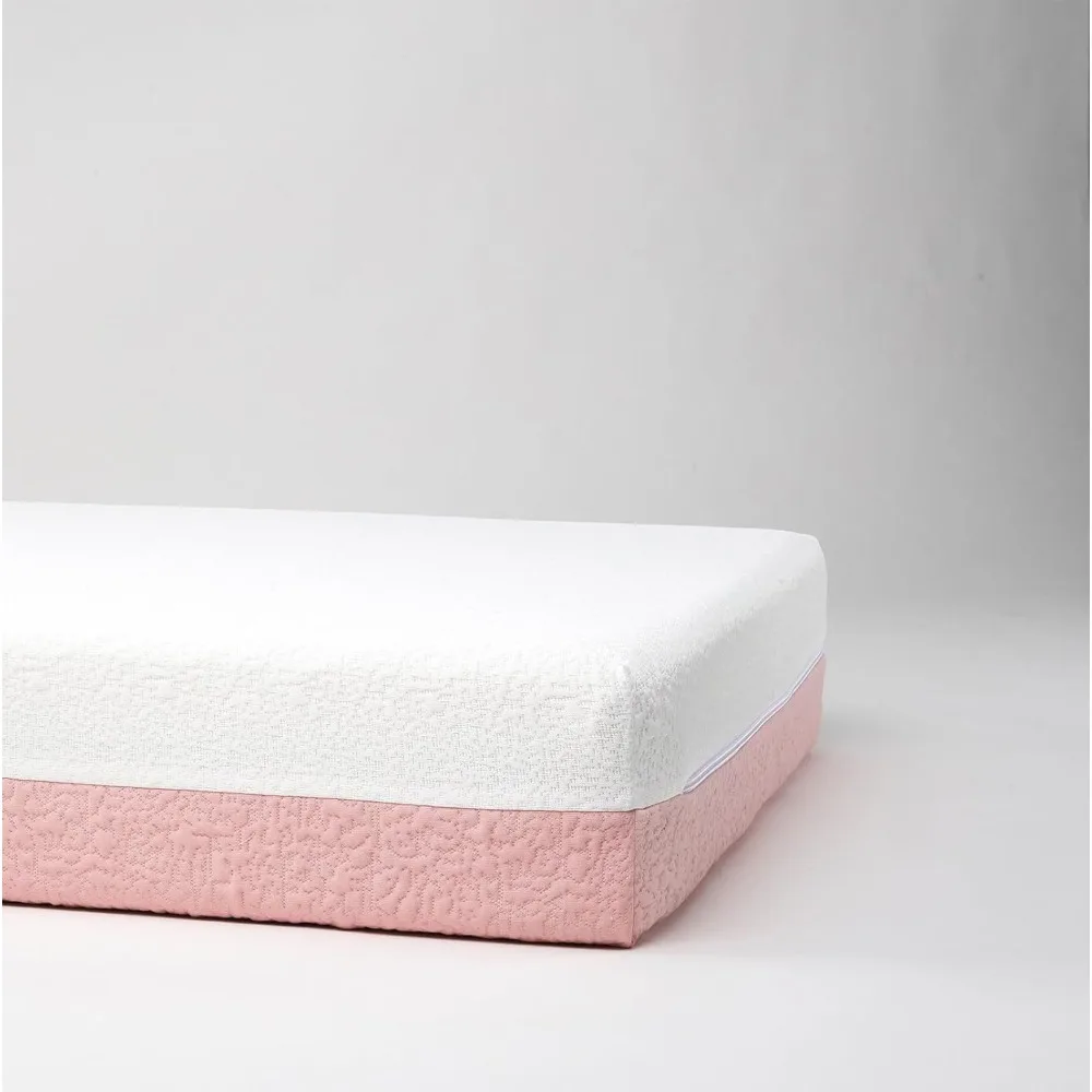 2-Stage Crib Mattress - Safe for Infants & Toddlers with 100-Day Trial, Washable Cover, Fits Standard Cribs