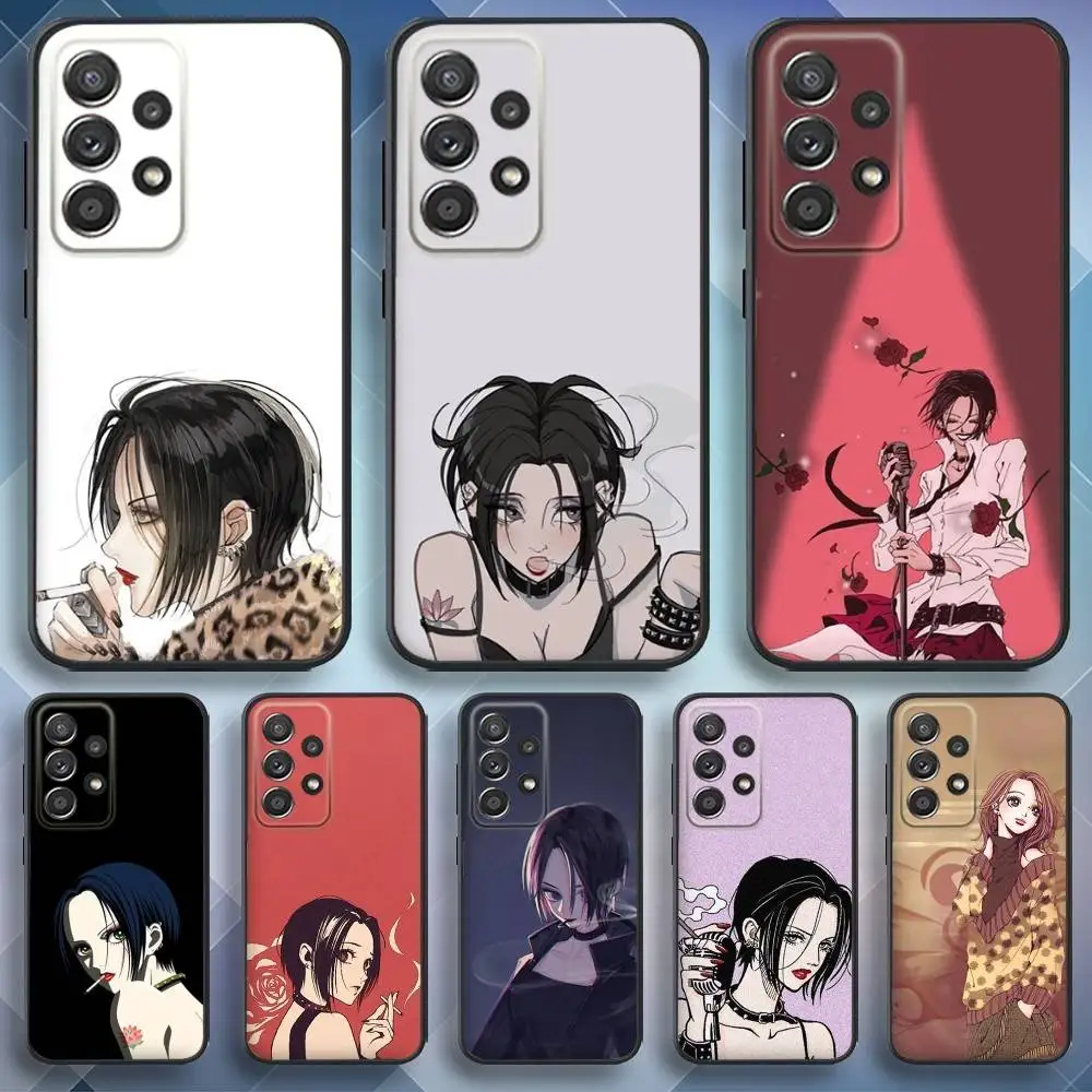 

Anime N-NaNa O-Osaki Phone Case For Samsung S25,S24,S21,S22,S23,S30,Ultra,S20,Plus,Fe,Lite,Note,10,9,5G Black Cover