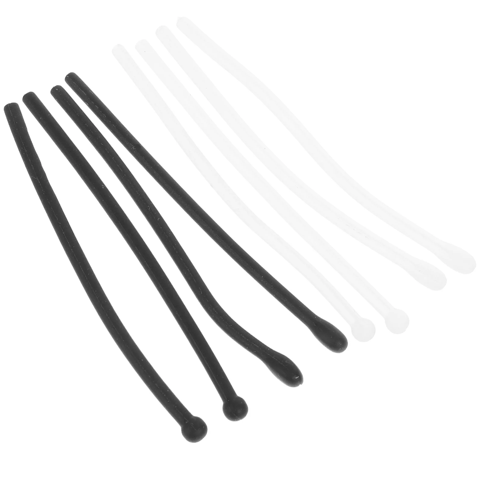 

NOLITOY 4 Pairs Silicone Heart Ear Tips for Glasses Silverware Cabinet Door Clamp Tableware Holder Accessories Grip