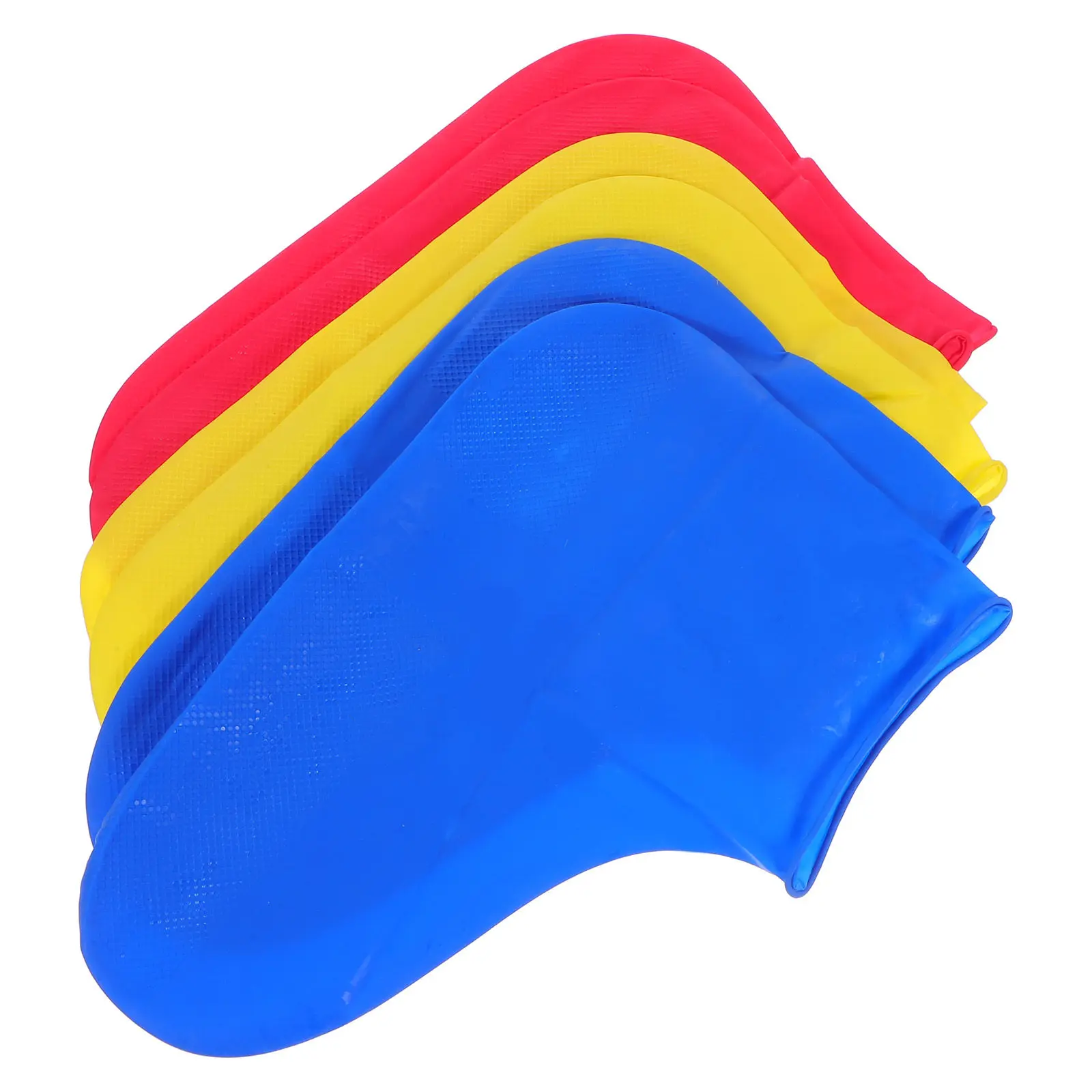 

3Pair Latex Rain Shoe Covers Waterproof Mud Resistant Wearproof Anti Slip Shoe Protector for Leisure Walking Entertainment Work