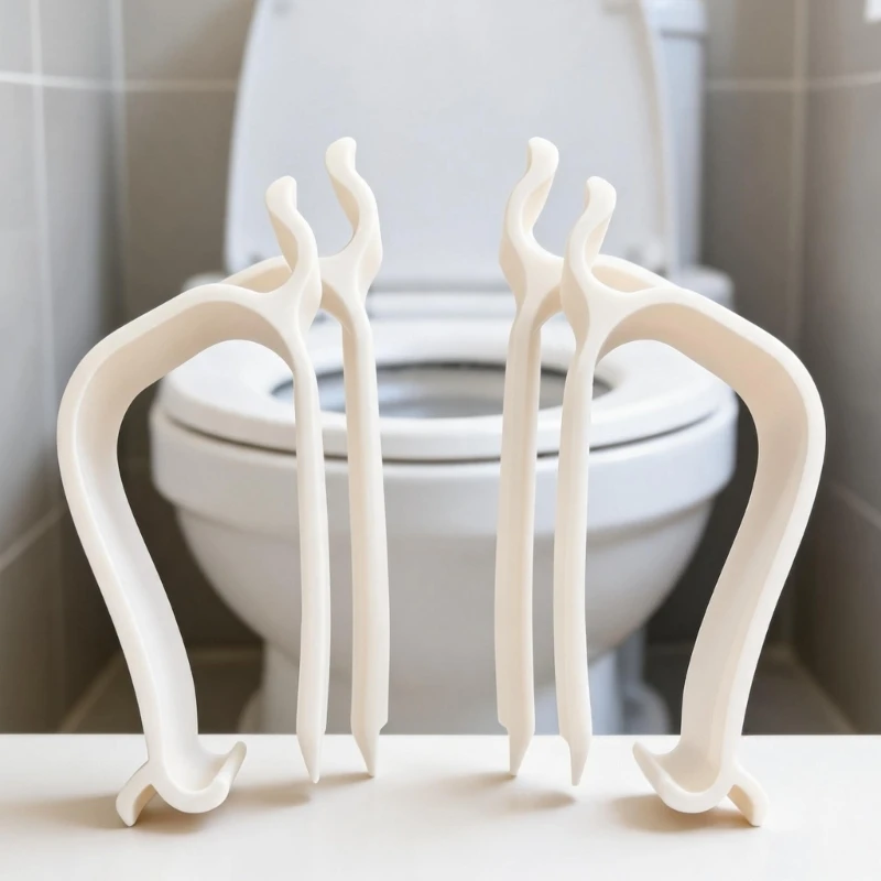 Plastic Toilet Support Stabilizers Set 4 Pack for Bathroom Repair
