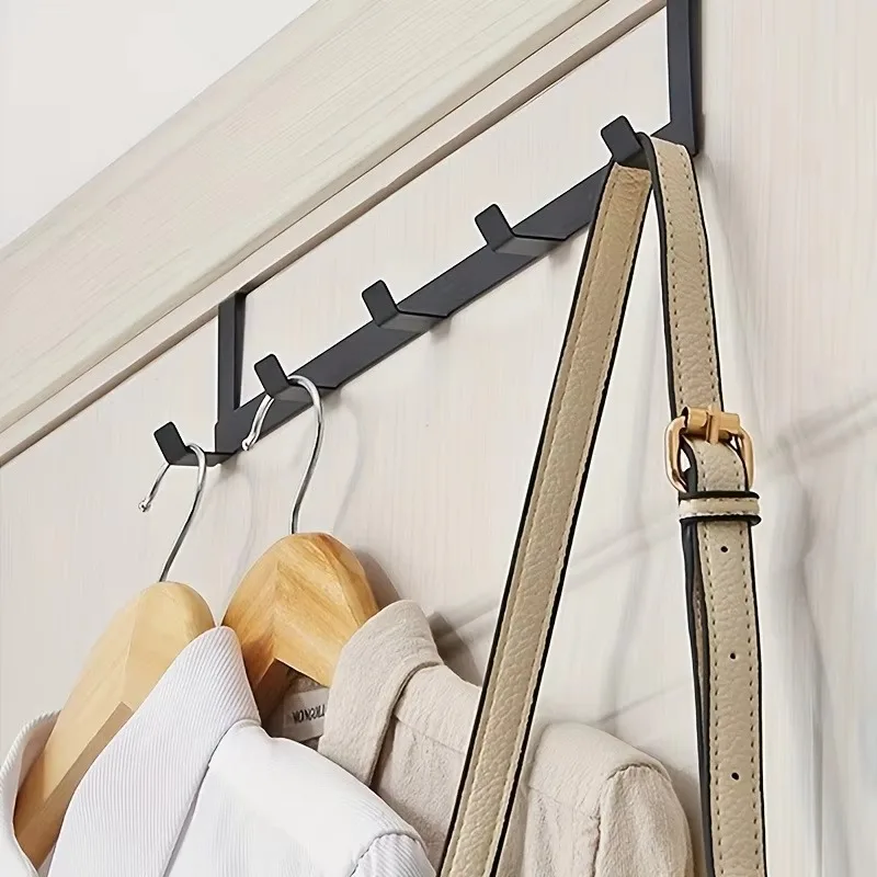 1Pcs Hooks Over The Door Space-Saving Home Bathroom Clothes Coat Hat Towel Hanger Kitchen Accessories Holder