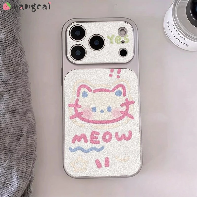 Line Art Cat Phone Case For Samsung Galaxy M56 M36 F36 F56 A07 A06 M06 A05S M05 A04S M04 F04 A03 Core A03S A02S M02S Casing