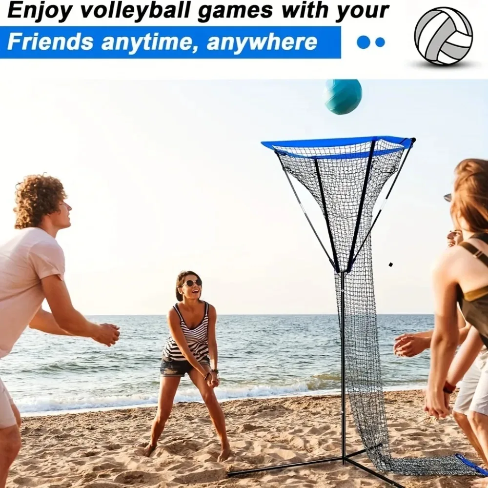 Volleyball Setter Trainer Net Adjustable Height for Indoor Outdoor Practice for Serving Spiking and Setting Training Equipment