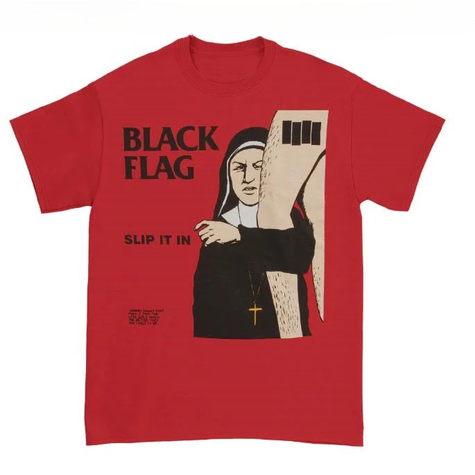 The Black Flag Punk Rock Band Damaged Has A Heavy Metal Chic Hip-hop Short-sleeved Heavyweight Cotton Shirt.