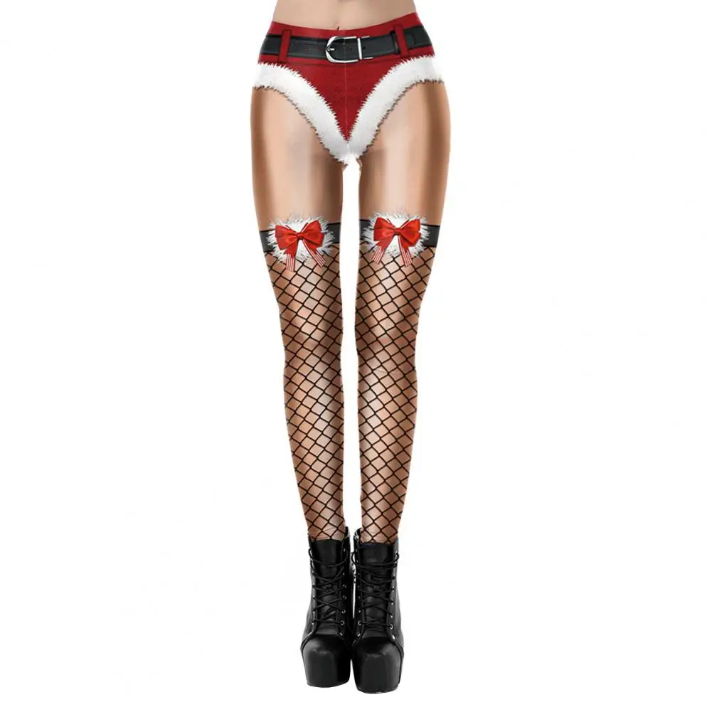 Christmas Party Leggings Women's Christmas Leggings High Waist Yoga Pants Funny Printed Holiday Tights Soft Stretchy for Winter