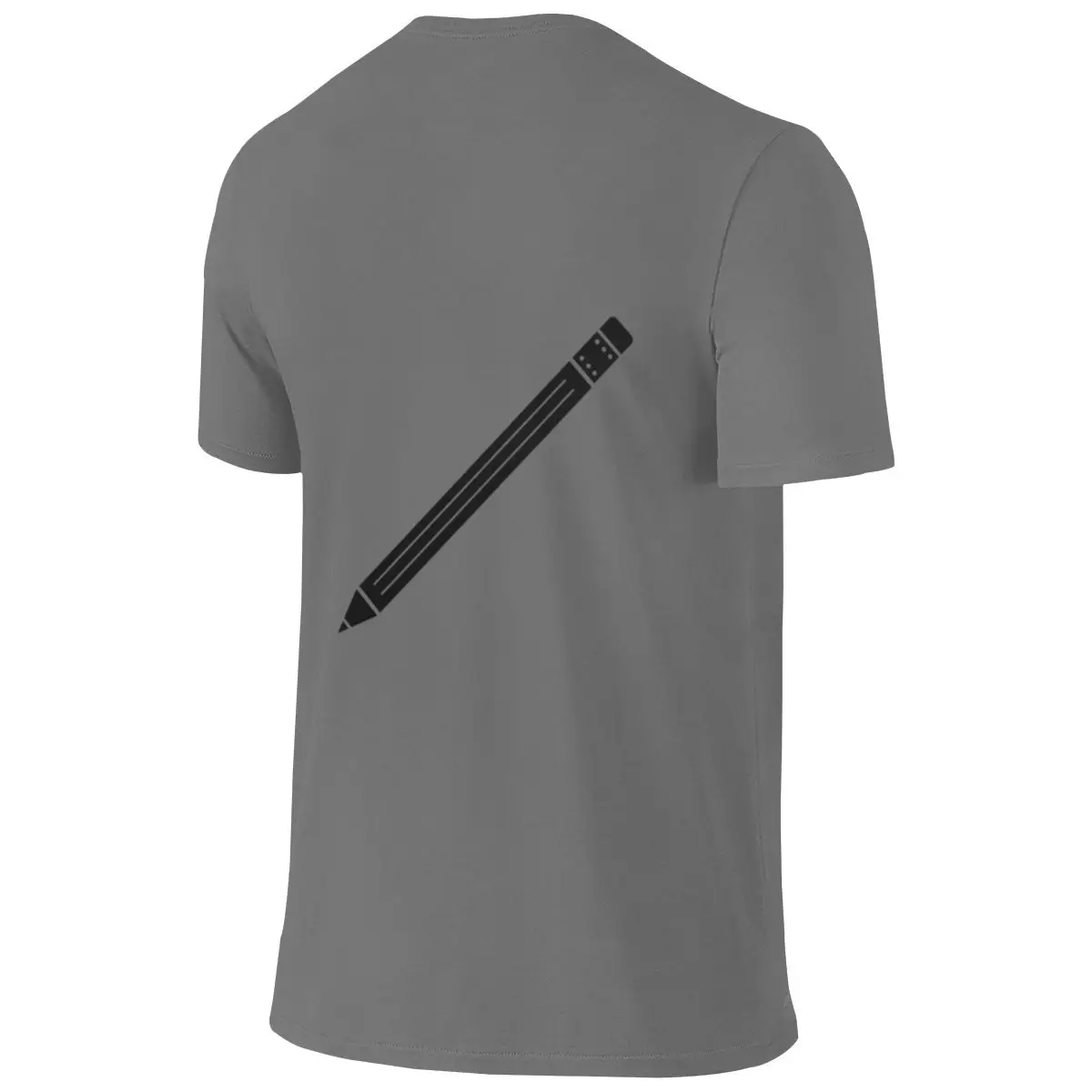 Just A Pencil Back To School Supplies Tshirt Wrinkle-Resistant Reversible T-shirt Light Casual Double Edging Short Sleeve