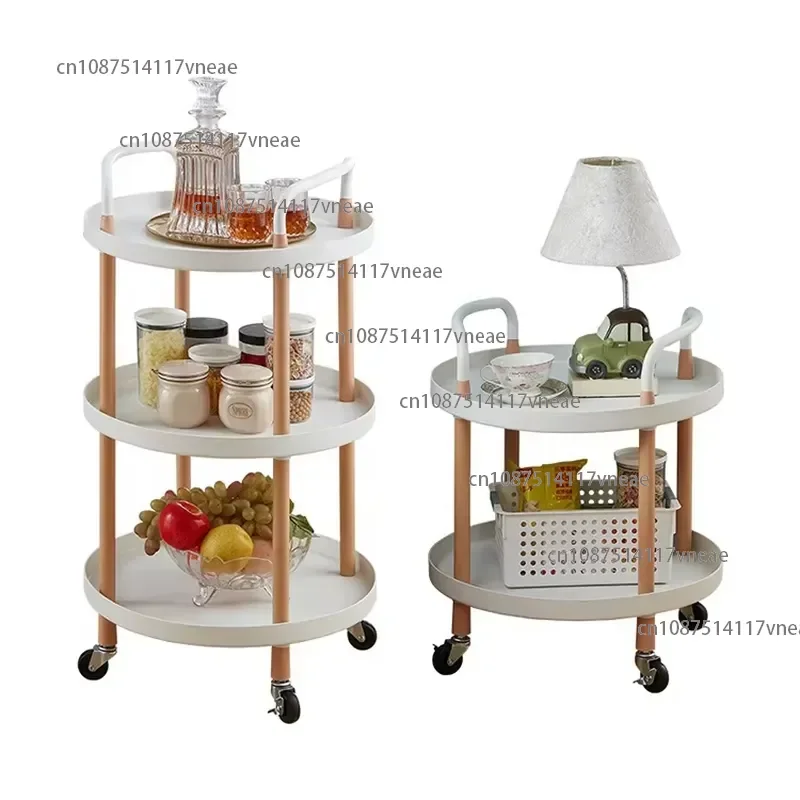 Kitchen Rolling Metal Storage Cart High Quality Heavy Duty 3 Tier Eco-Friendly Trolley Vegetable Fruit Drinking Organizer