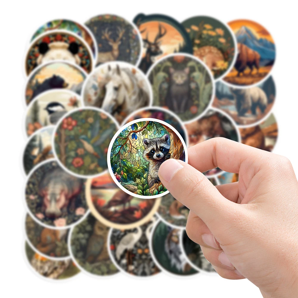 

10/30/50pcs Vintage Cartoon Animals Stickers Retro Art Graffiti Sticker Scrapbooking Luggage Phone Bike Decals for Kids Toy Gift