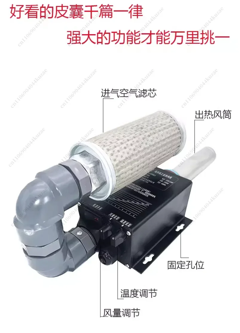 FMT Industrial Grade 3300W Brushless Hot Air Fan - Adjustable Air Volume & Temperature