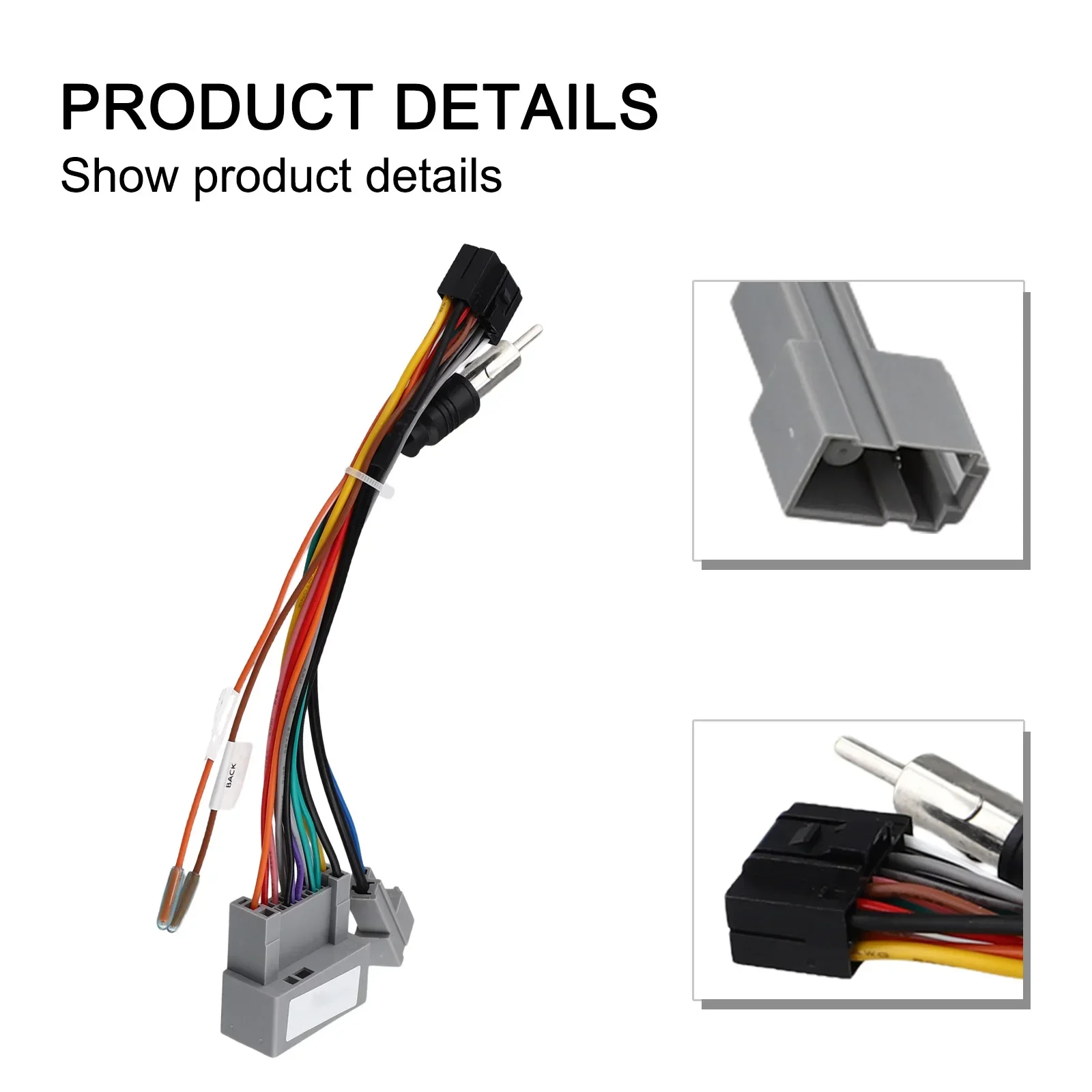 For Honda For Civic Car Radio 16 PIN Wiring Harness Cable Connector  Auto Radio Navigation Power Cord Car Accessories