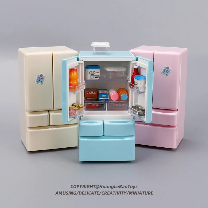 Simulatie Mini Dubbele deur Kleine Koelkast Decoratie voor 1/10 RC Crawler Auto TRX4 Defender AXIALE SCX10 RC4WD TF2 TRX6 Onderdelen